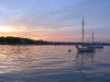Sunset at Clark Boat Yard.